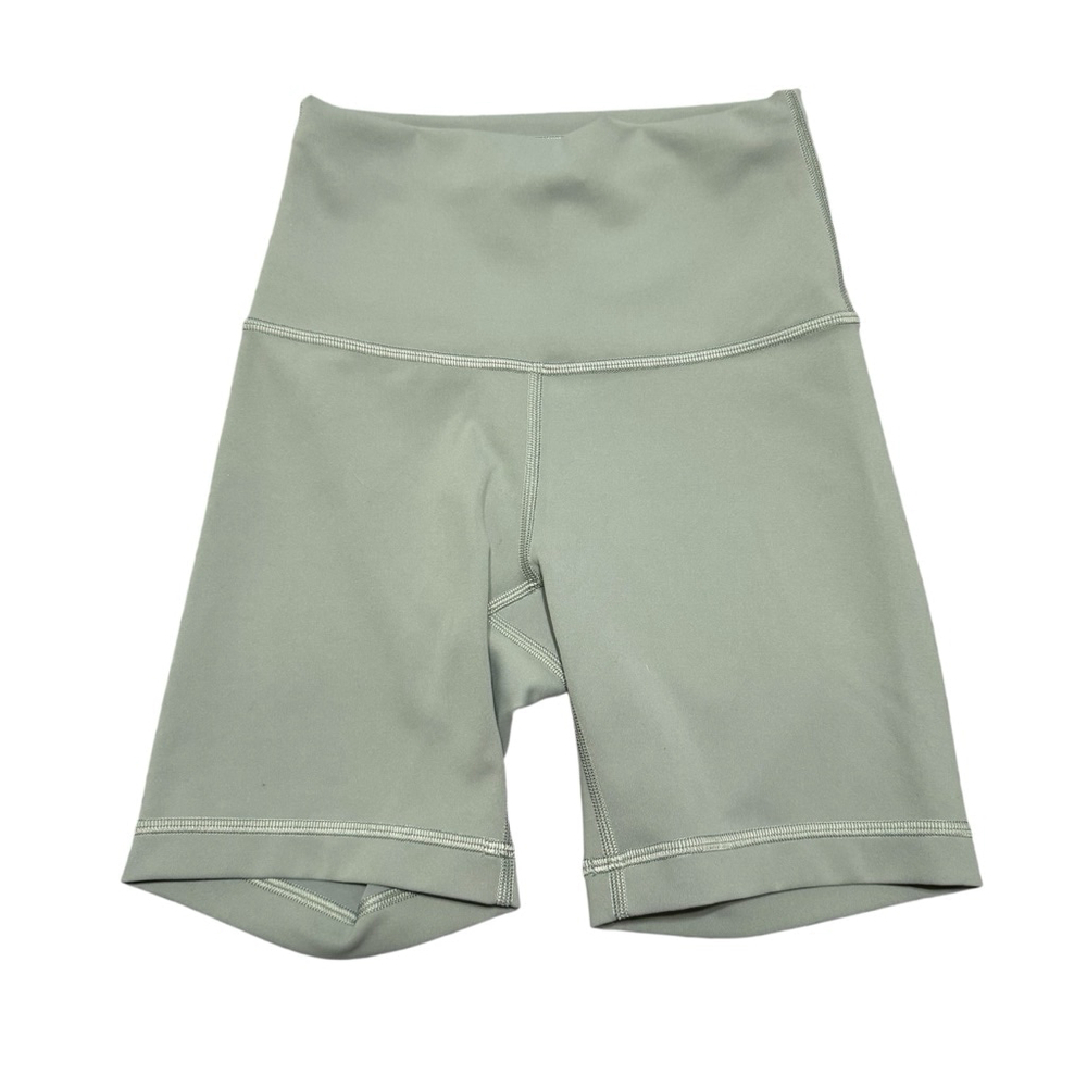 Lululemon Womens Wunder Train High-Rise Short 6" Shorts Size 2 Green Running